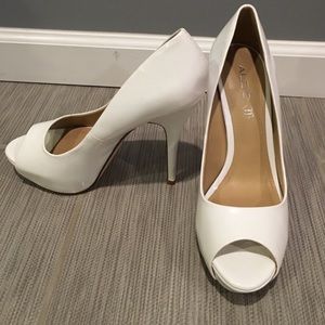 White Platform Heel